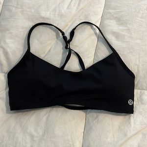 Lululemon, black size 6 sports bra